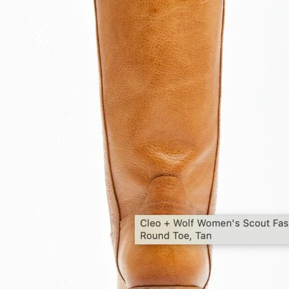 Chic Tan Heeled Boots - Picture 3 of 7